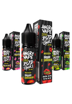 Безникотиновая Жидкость Angry Vape & Podonki Zero 30 мл 0 мг